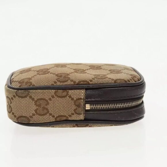 GUCCI GG Canvas Pouch Beige Auth - Picture 4 of 16